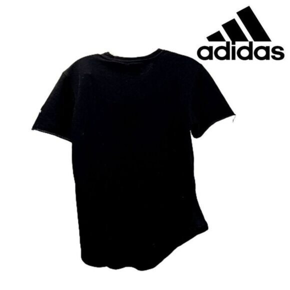 adidas Black Raw Short Sleeve Athletic Tee‎ Women's T-shirt - Picture 2 of 7